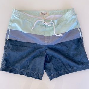 Original Penguin Blue Color block Swim Trunks